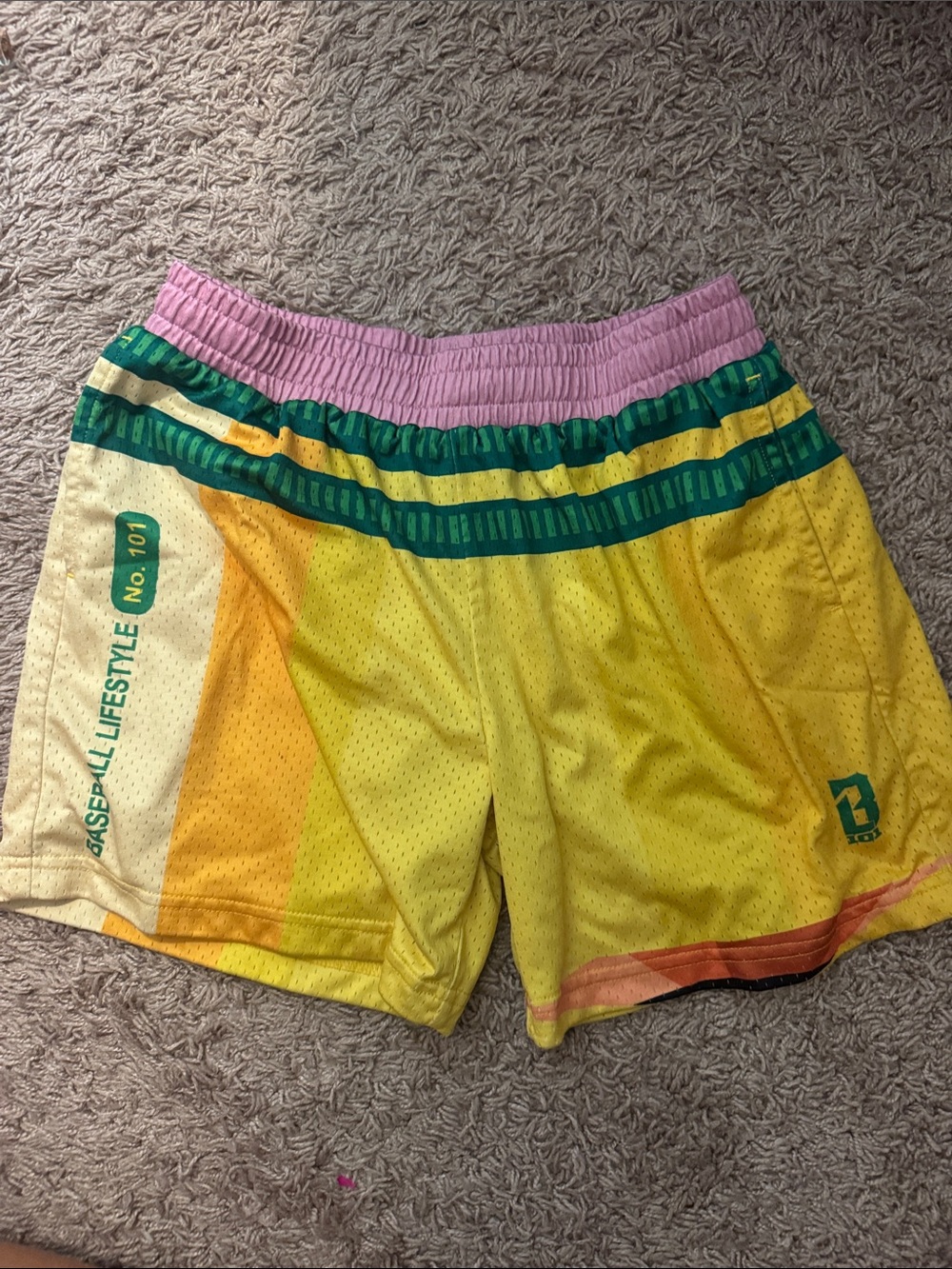 Baseball lifestyle number 2 pencil shorts